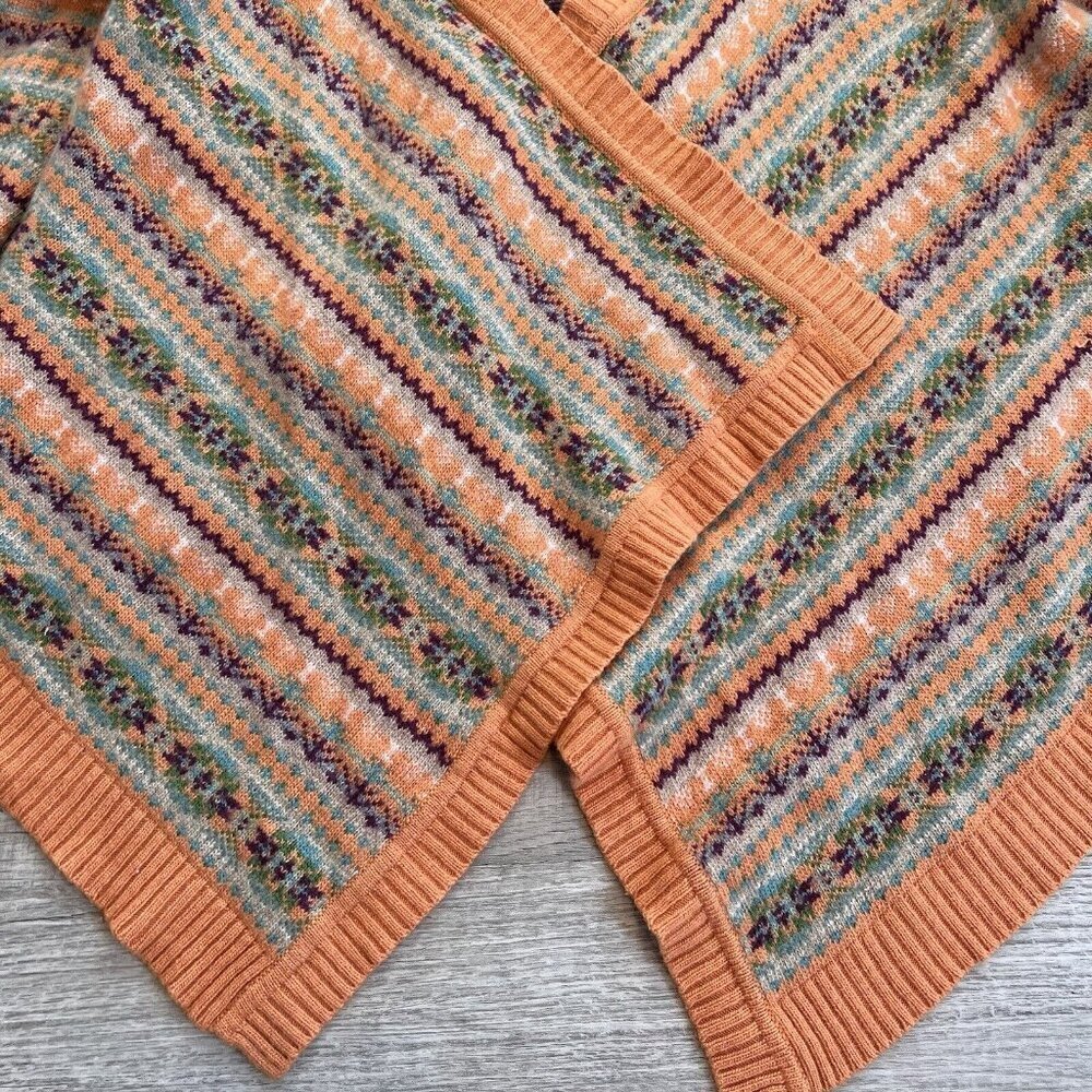 Sundance Orange and Green Patterned Cardigan - Picture 4 of 14